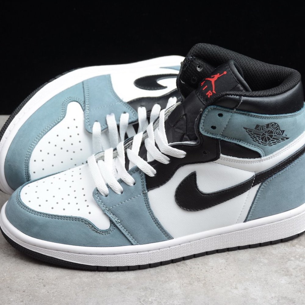newNike Air Jordan 1 white blue high top basketbal